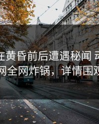 当事人在黄昏前后遭遇秘闻 动情，91网全网炸锅，详情围观