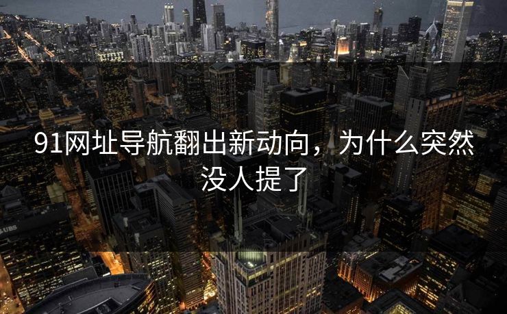 91网址导航翻出新动向,为什么突然没人提了 91网址导航翻出新动向,为什么突然没人提了